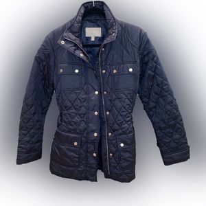 Banana Republic Navy Quilted Women’s Utility Jacket - Size L